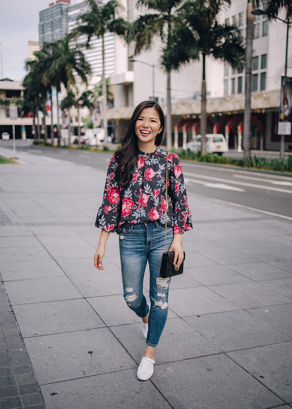 Two Ways to Wear a Floral Blouse – Skirt The Rules