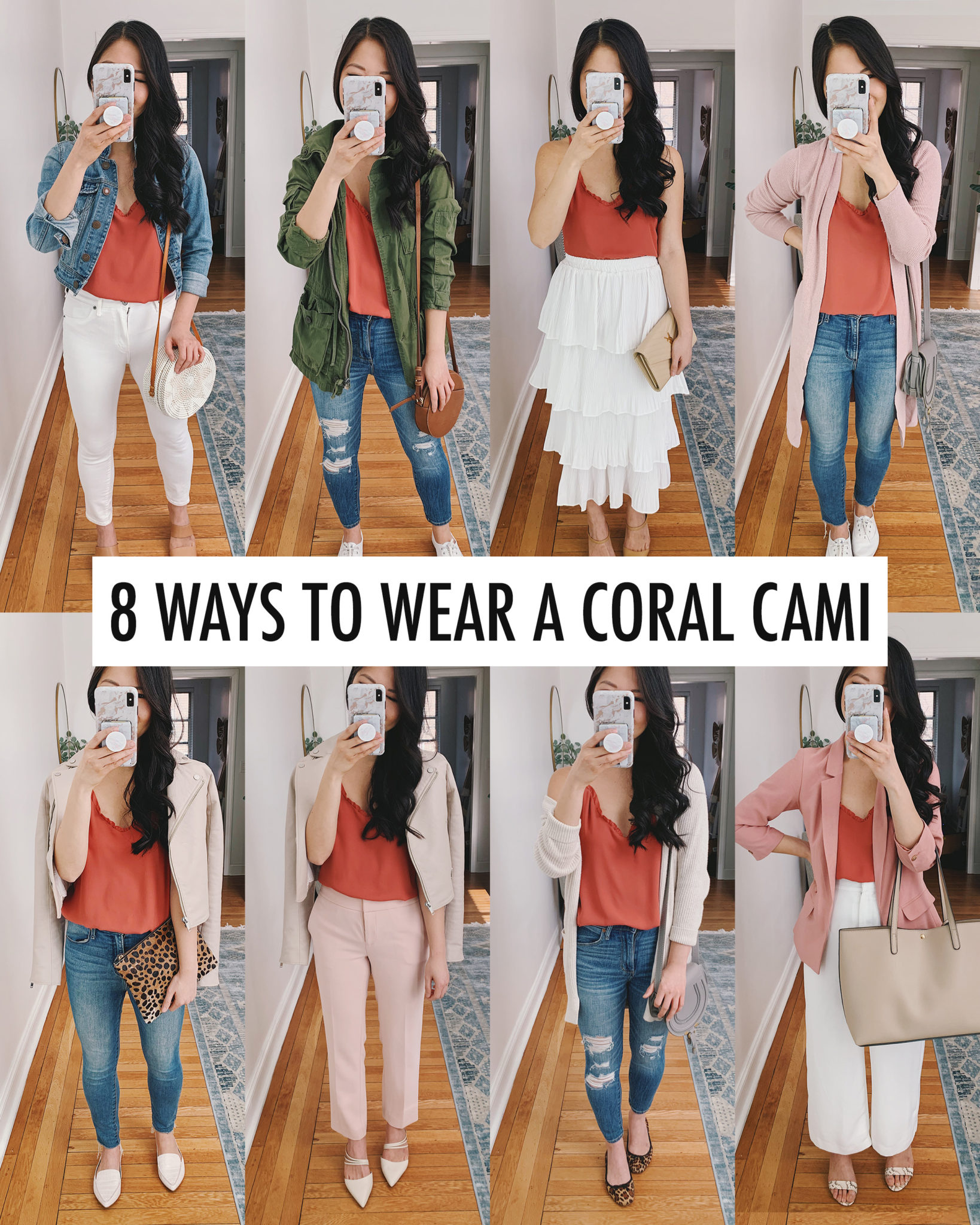 8 Ways to Wear a Coral Cami Skirt The Rules NYC Style Blogger