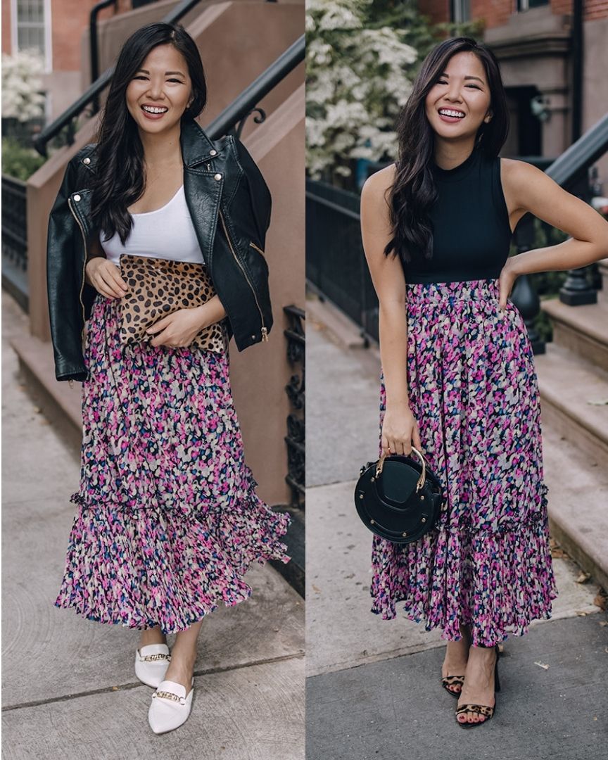 Two Ways To Wear A Floral Maxi Skirt Skirt The Rules Nyc Style Blogger 7223