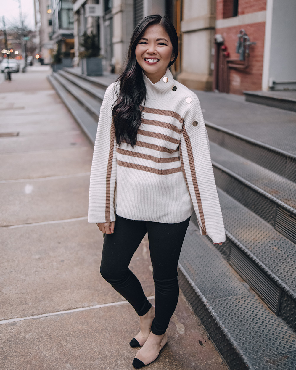 Striped Sweater & Fleece Leggings – Skirt The Rules